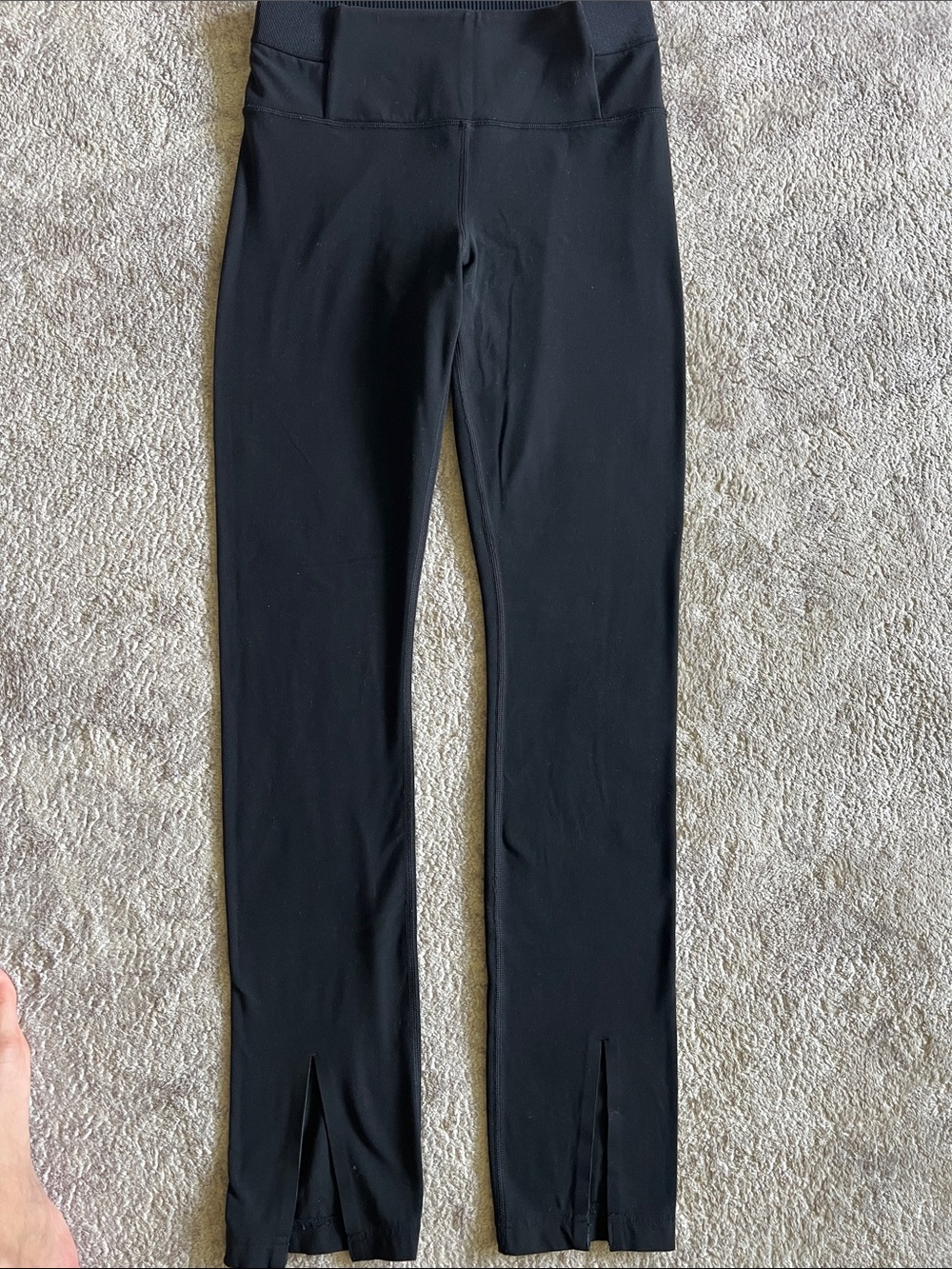 Athleta Black Aura Split Leggings